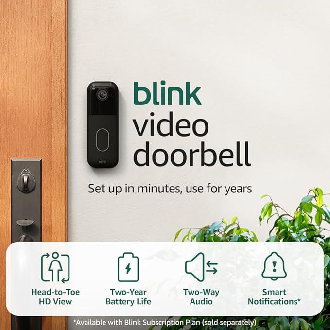 🔥 All-new Blink Video Doorbell + Outdoor 4 – Wireless smart security cameras, head-to-toe HD view, two-year battery life.