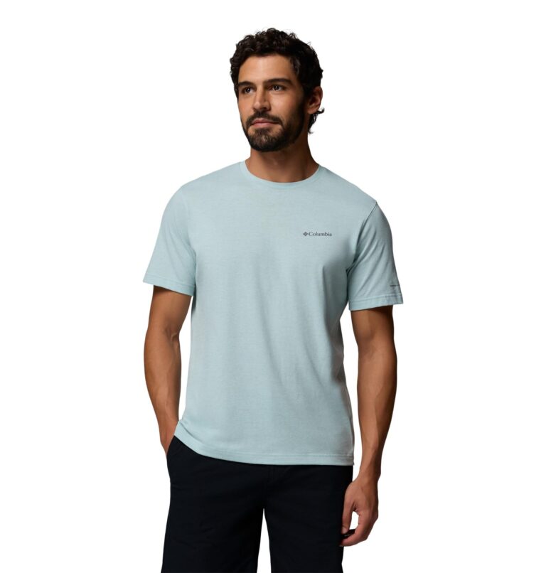 🔥 Columbia Men’s Thistletown Hills Short Sleeve T-Shirt, Crushed Blue/Heather  — $22.80  (was $38.00)