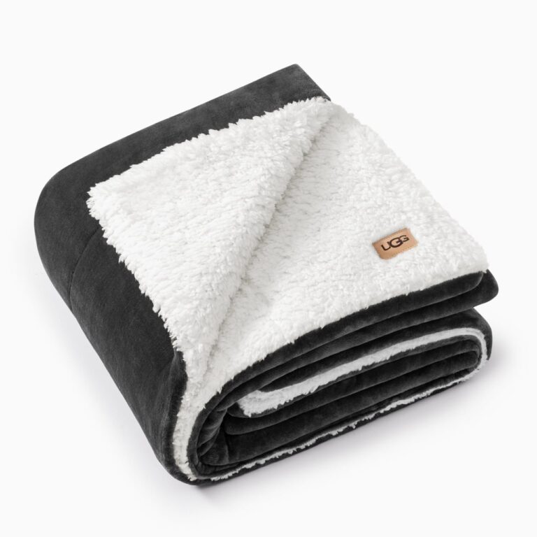 🔥 UGG Nita Throw Blanket , 50-inch x 70-inch, Charcoal Grey