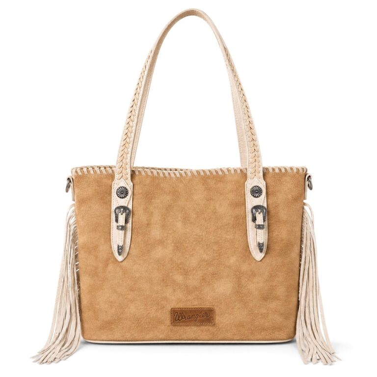 🔥 Wrangler Western Fringe Tote Bag for Women Vintage Cowgirl Shoulder Purse Woven Top  — $24.59  (was $62.99)