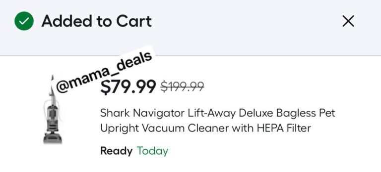🔥 Shark Navigator Lift-Away Deluxe Bagless Pet Upright Vacuum Cleaner with HEPA Filter  — $79