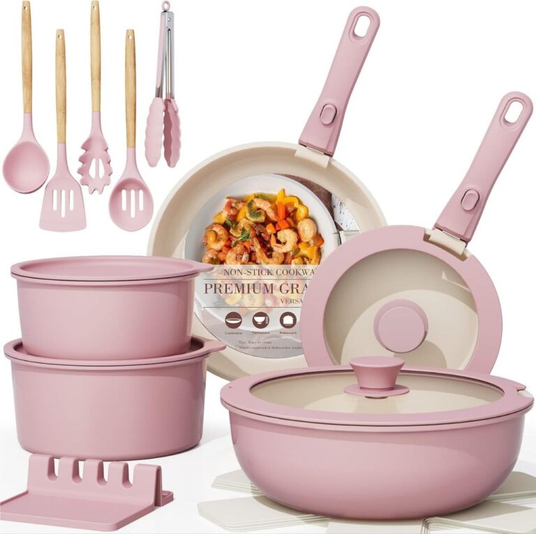 🔥 21 Pcs Pots and Pans Non Stick Ceramic Cookware Set