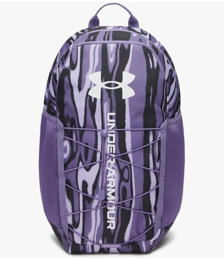 🔥 Under Armour Unisex Hustle Sport 6.0 Backpack, (536) Purple Crest/Purple Luxe/White, One Size Fits Most  — $24  (was $55)