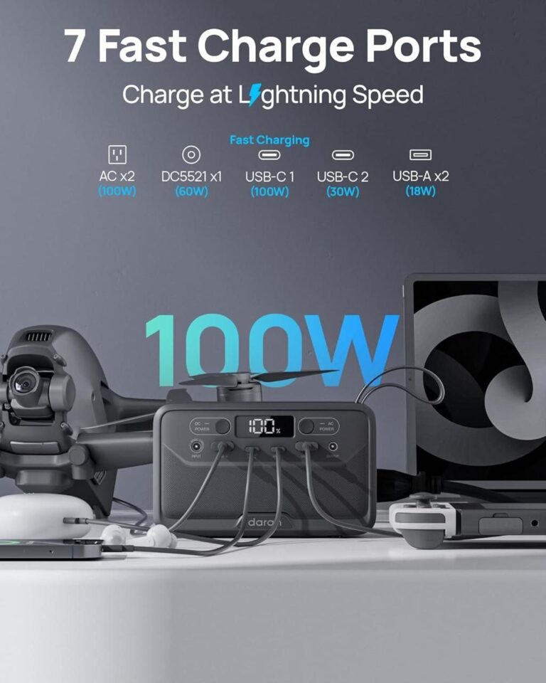 🔥 100W Multi-Port Portable Power Station