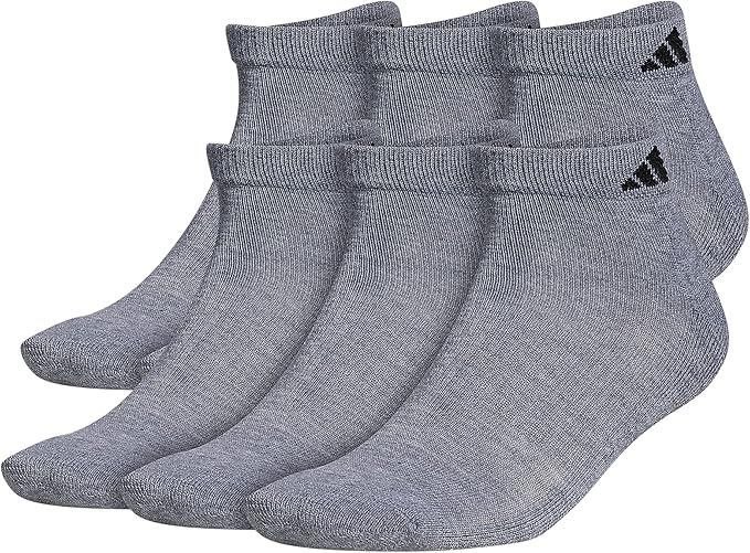 🔥 adidas Men’s Athletic Cushioned Low Cut Ankle Socks (6 Pairs)