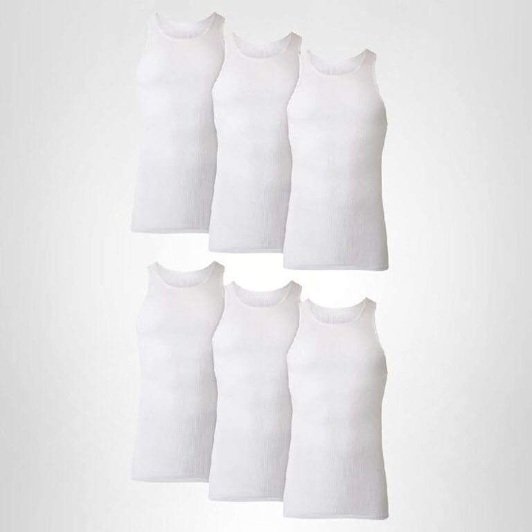 🔥 Hanes Men’s Tank Undershirt Pack, Cotton Tank Undershirt, Moisture-Wicking, Breathable, White or Grey/Black, Multi-Pack  — $9  (was $19)