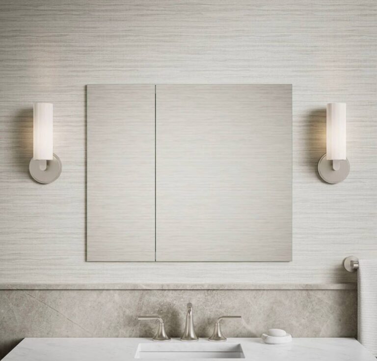 🔥 Kohler 55064-NA Embark Slim Medicine Cabinet Mirror, Adjustable Shelves with Mirrored Doors, 30 in. W x 26 in. H  — $156  (was $370)