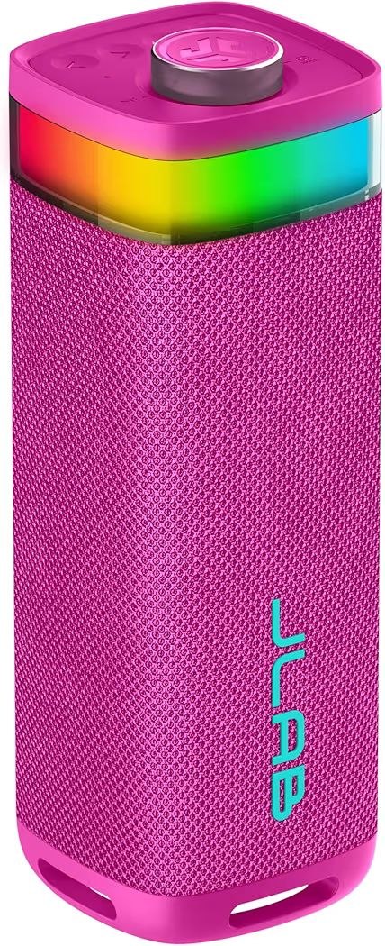 🔥 JLab, JBuds Party, Portable Bluetooth Speaker, Waterproof, RGB Lighting, Multi-Speaker Connection, Pink  — $37  (was $59)