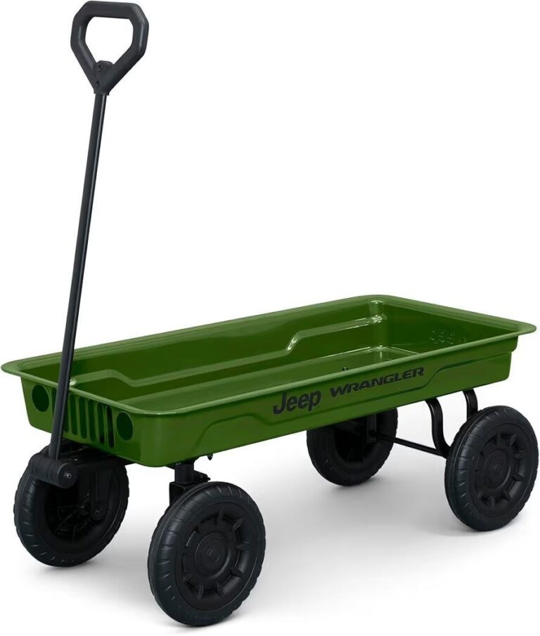 🔥 Jeep Wrangler Classic Kids Wagon by Delta Children – Rolling Utility Cart with All-Terrain Tires, Fold-Under Handle, Ste  — $79  (was $119)