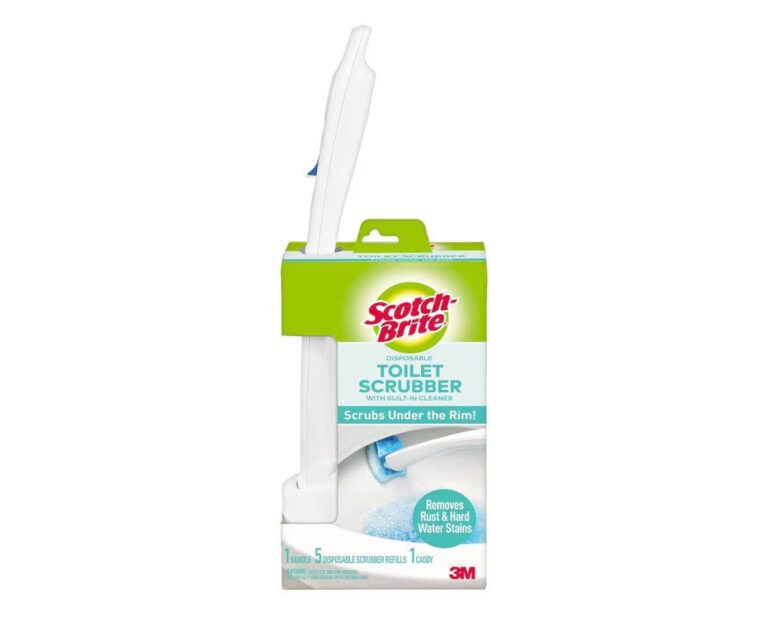 🔥 Scotch-Brite Disposable Toilet Scrubber Starter Kit, Disposable Refills with Built-in Bleach Alternative, Includes 1 Han  — $6  (was $12)