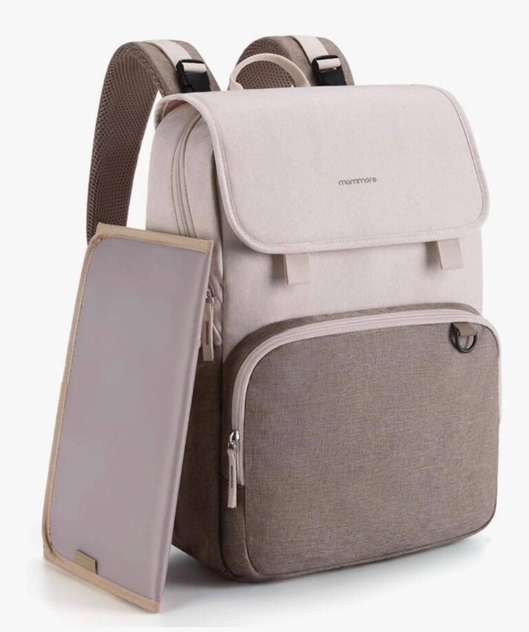 🔥 mommore Diaper Bag Backpack Unisex Baby Bag Large Diaper Bag with Changing Pad, Insulated Pockets, Stroller Buckles, Dur  — $12