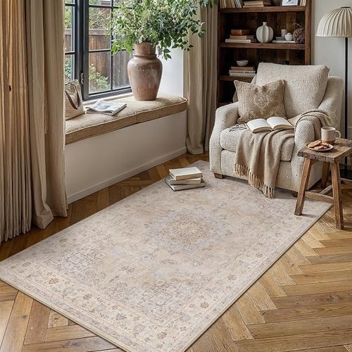 🔥 PureCozy Beige Area Rugs  — $20.99