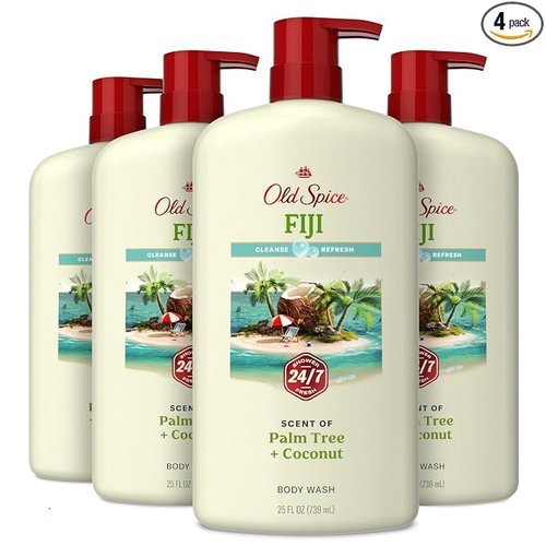 🔥 Old Spice Body Wash for Men, 24/7 Shower Fresh with Lasting Scent, Cleanse & Refresh, Gentle on Skin, Vitamin B3, Fiji w  — $27.99