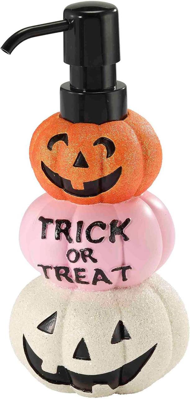 🔥 Avanti Linens – Lotion Pump/Soap Dispenser, Resin Countertop Accessories, Halloween Home Decor (Trick or Treat)  — $9  (was $19)