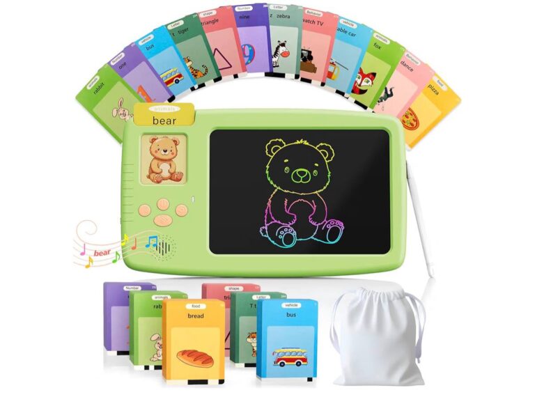 🔥 Talking Flash Cards for Toddlers: 2-in-1 LCD Writing Tablet with 510 Sight Words, Montessori Language Learning  — $9  (was $25)