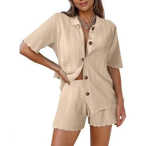 🔥 Pink Queen Women Knit Shorts Set 2 Piece Outfits  — $15.99  (was $39.99)