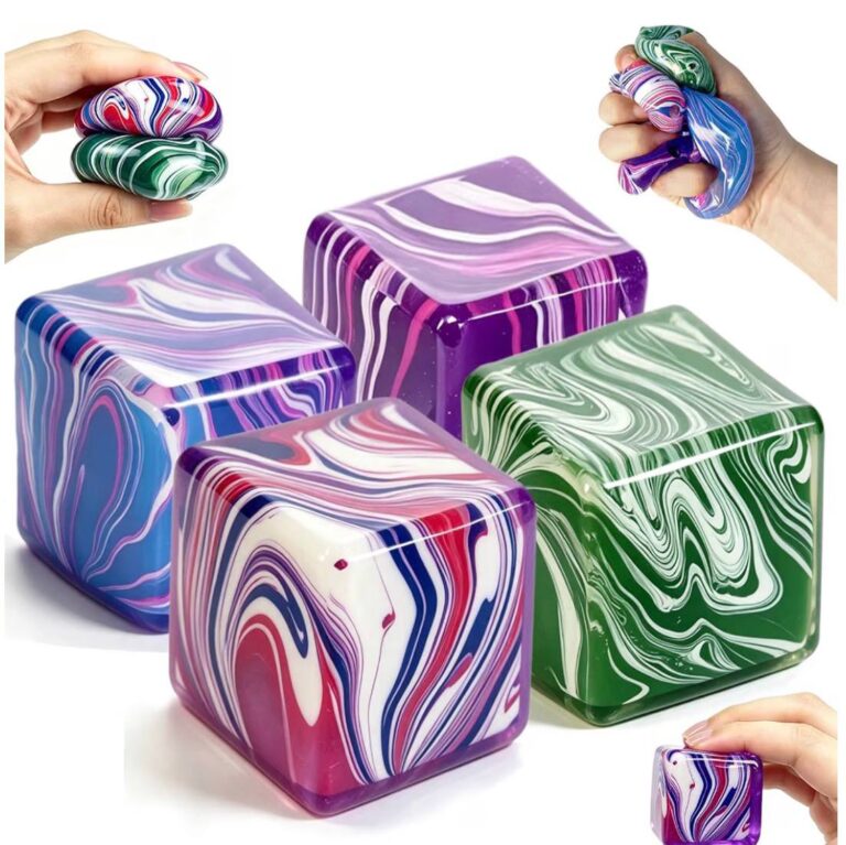 🔥 4 Pack Slow Rising Ice Cube Squishy Stress Cube  — $4  (was $13)