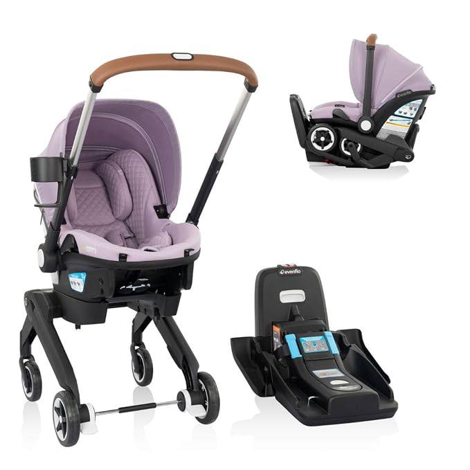 🔥 Evenflo Shyft DualRide Infant Car Seat Stroller Combo w Carryall Storage and Green & Gentle Fabric (Agate)  — $299  (was $679)