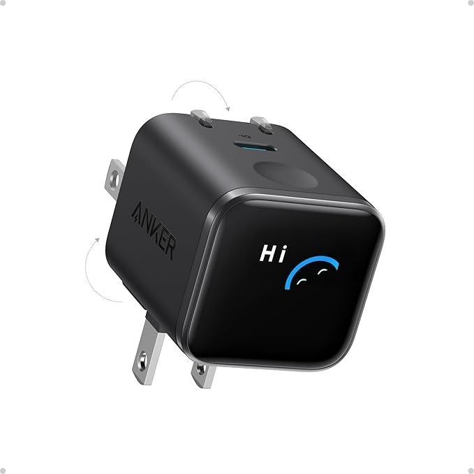 🔥 Anker Nano USB C Wall Charger, 45W Fast Charging Smart Display Charger, with 180° Foldable Plug, Smart Recognition, Buil