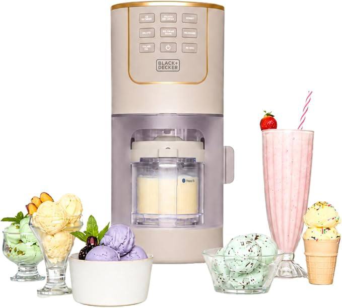 🔥 BLACK+DECKER Ice Cream Maker for Families & Kids – Make Protein, Keto & Dairy-Free Ice Cream, Gelato & Milkshakes at Hom  — $149  (was $219)