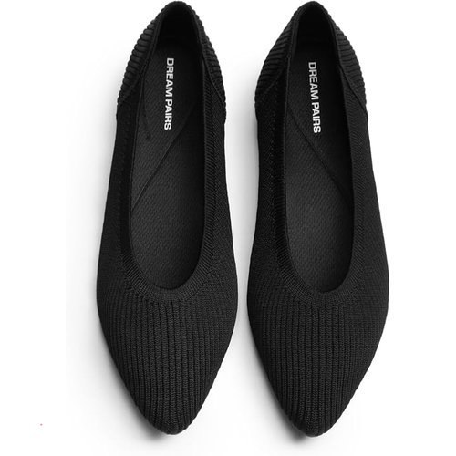 🔥 DREAM PAIRS Women’s Knit Ballet Dressy Flats Comfortable Washable Flexible Breathable Casual Classic Work Office Walk Po  — $13.99  (was $39)