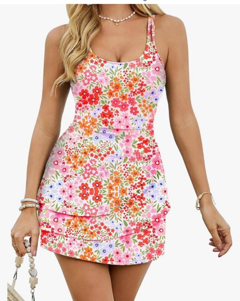 🔥 Arolina Women One Piece Swim Dress Tummy Control Modest Swimsuit Swim Skirt Bathing Suit  — $13  (was $34)