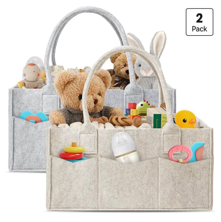 🔥 2-Pack Diaper Caddy Organizer – Newborn Essentials Baby Registry Must Haves – Sturdy Nursery Storage Bin & Portable Car   — $19.99  (was $19.99)
