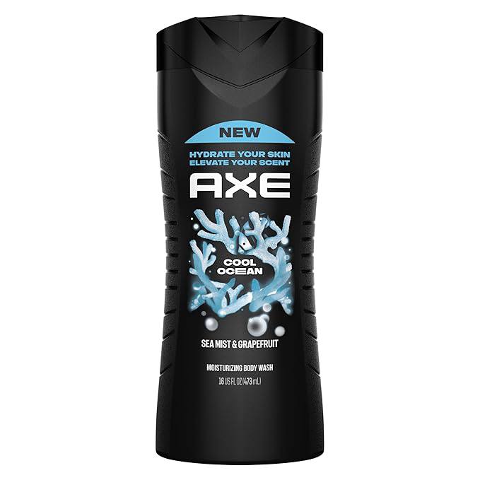 🔥 AXE Cool Ocean Men’s Body Wash With Essential Oils 12H Refreshing Scent Body Wash For Men, Clean and Fresh Scent 16 oz  — $3  (was $8)