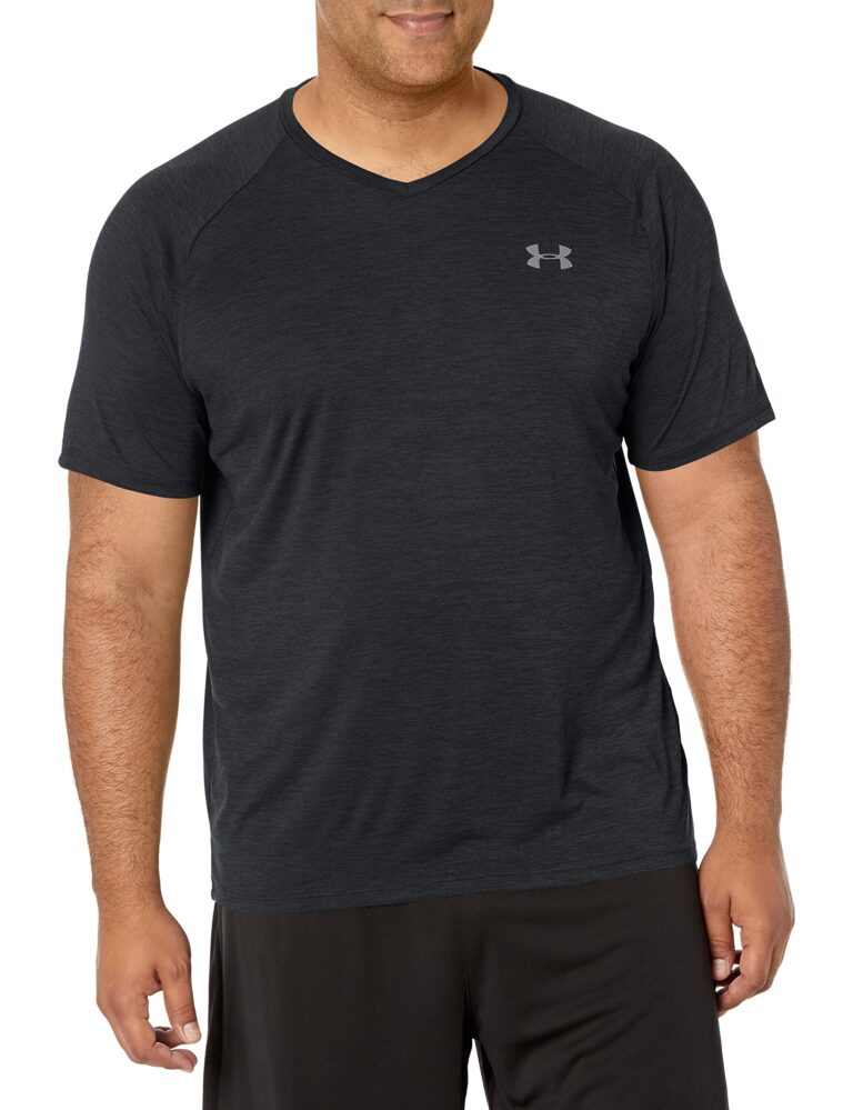 🔥 Under Armour Men’s Tech 2.0 V-Neck Short-Sleeve T-Shirt, Black (001)  — $11.35  (was $25.00)