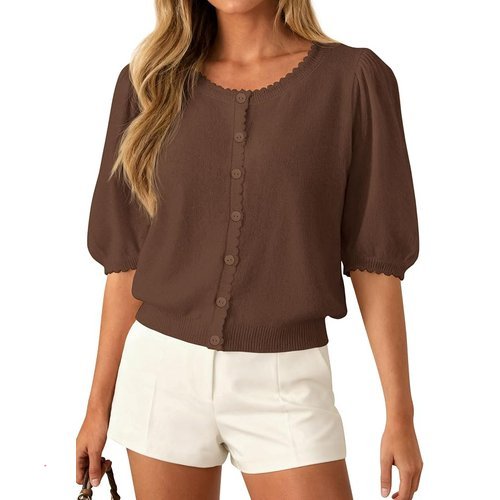 🔥 PRETTYGARDEN Puff Sleeve Cardigans  — $15.99  50% off