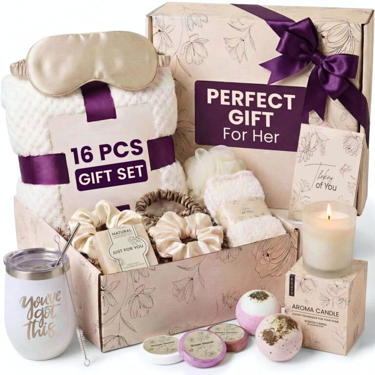 🔥 16 Pcs Get Well Soon Gift Basket for Women – Relaxing Spa Gift & Unique Birthday Gift Box for Her  — $29.92  (was $49.99)