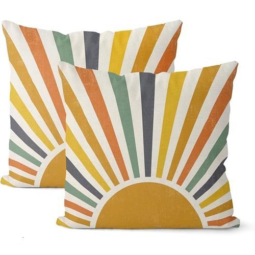 🔥 Boho Pillow Covers (Mustard Yellow)  — $4.99  50% off