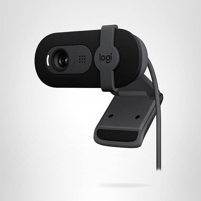 🔥 Logitech Brio 101 Full HD 1080p Webcam for Meetings, Streaming, Desktop, Laptop, PC – Built-in Mic, Shutter, Works with