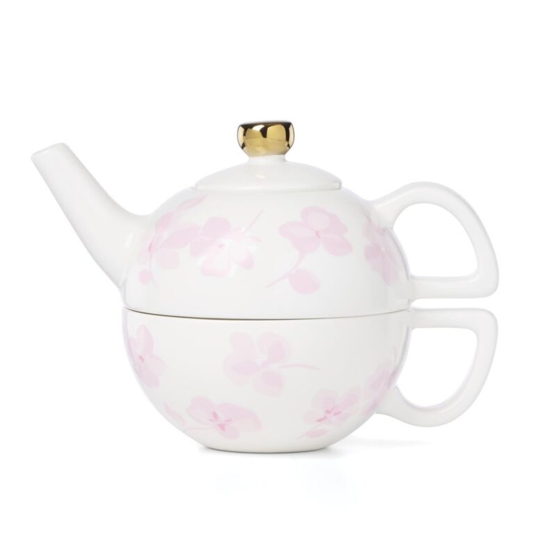 🔥 kate spade new york Spring Pansies Tea For One With Tea Bag Holder