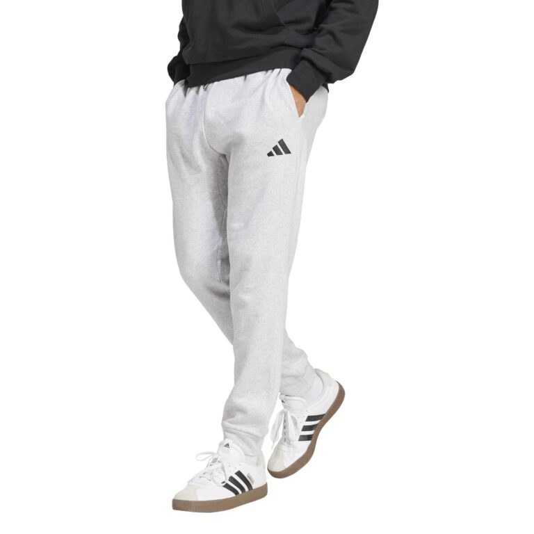 🔥 adidas Mens Essentials Feel Cozy Fleece Sportswear Pants, Light Grey Heather/Black  — $31.08  (was $50.00)