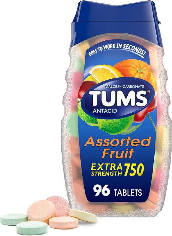 🔥 TUMS Antacid Tablets for Stomach Relief, 96 Count  — $2  (was $5)
