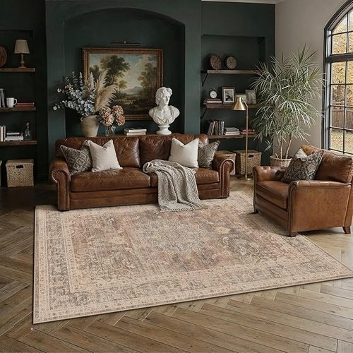 🔥 PureCozy Brown Area Rugs  — $34.99