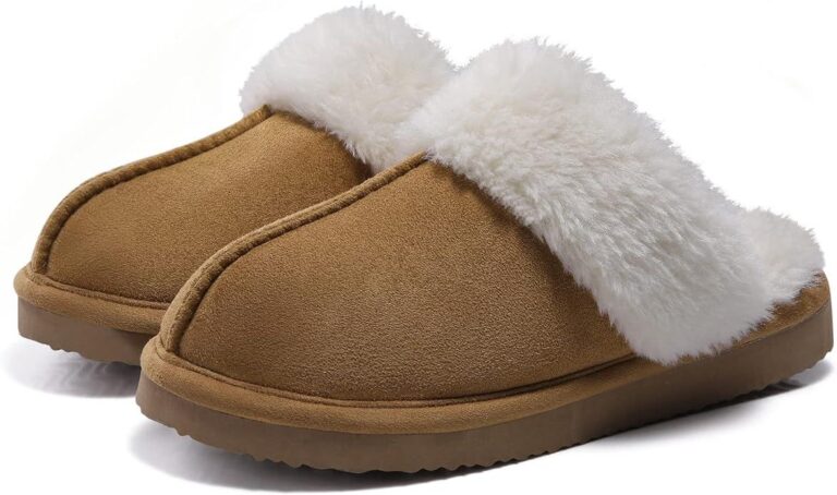🔥 Litfun Women’s Fuzzy Memory Foam Slippers Fluffy Winter House Shoes Indoor and Outdoor