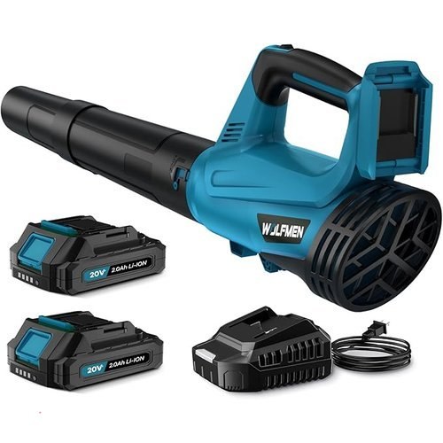 🔥 Leaf Blower, Electric Cordless Leaf Blower with 2 Batteries and Charger, 2 Speed Mode, Lightweight Leaf Blowers for Blow  — $38.99  (was $99)