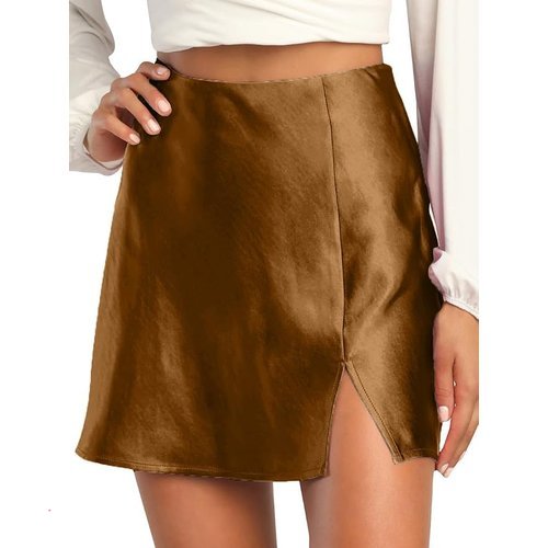 🔥 ALCEA ROSEA Satin Mini Skirts  — $8.99  50% off