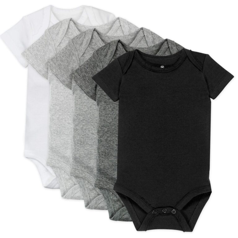 🔥 HonestBaby 5-pack Short Sleeve Bodysuits One-piece for Infant Baby Boys  — $14.99  (was $34.99)