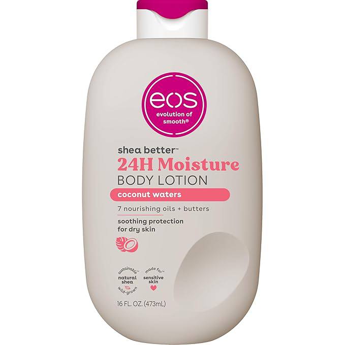 🔥 eos Shea Better Body Lotion Coconut Waters, 24-Hour Moisture Skin Care, Lightweight & Non-Greasy, Natural Shea, Vegan, C  — $5  (was $10)