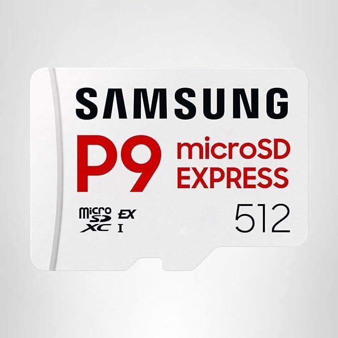 🔥 Samsung P9 Express microSD Express Card, 512GB microSDXC Memory Card, Up to 800 MB/s, for Nintendo-Switch ™ 2, (MB MK512