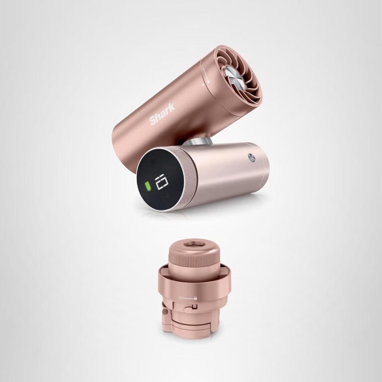 🔥 Shark ChillPill: The 2-in-1 Personal Cooling System with Fan, Dry-Touch Mist – Portable, Handheld, Rose Gold (FA023)  — $99  (was $129)