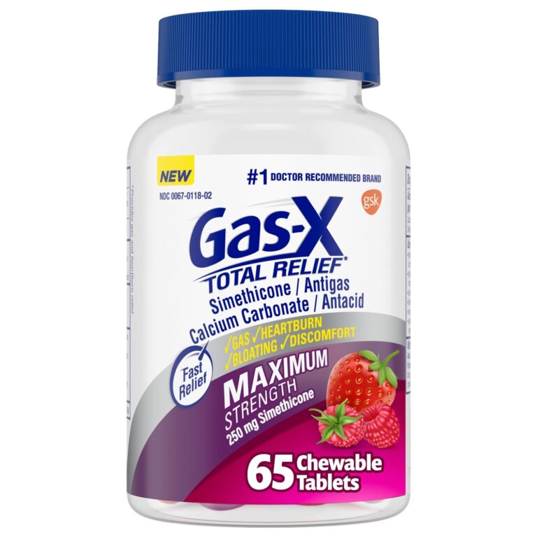 🔥 Gas-X Total Relief Chewable Tablets with Maximum Strength Gas Relief Simethicone 250  — $9.73  (was $19.98)