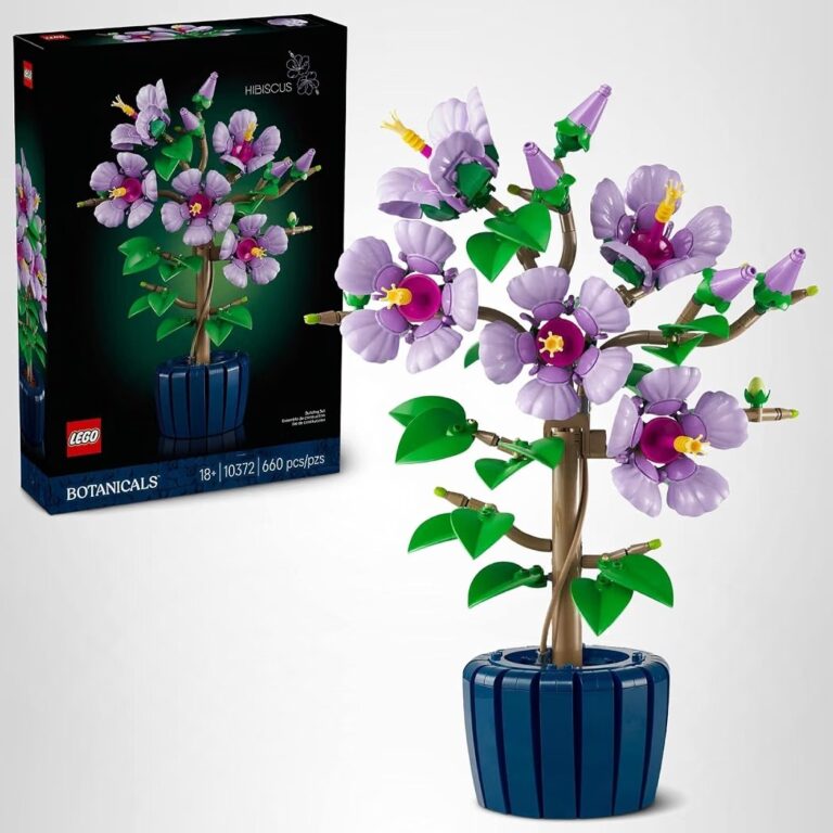 🔥 LEGO Botanicals Hibiscus Flower Building Set – Artificial Plant & Flower Building Blocks for Women & Men, Ages 18+ – Hom  — $55  (was $69)