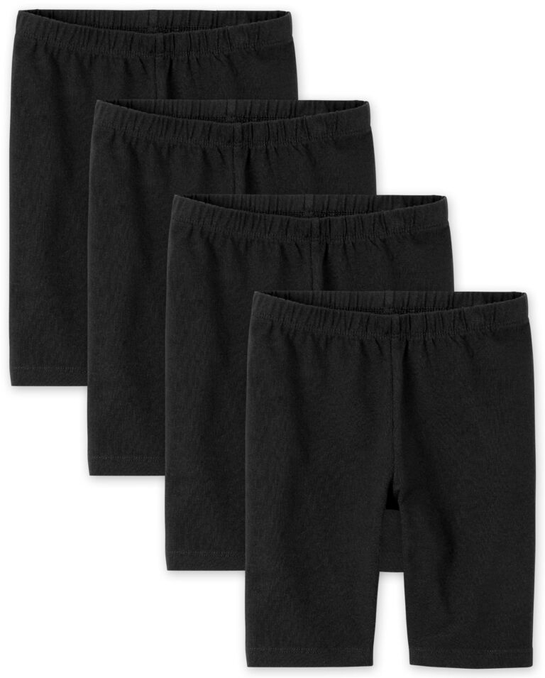 🔥 The Children’s Place Girls Mix and Match Bike Shorts, Black 4 Pack  — $11.98  (was $39.95)