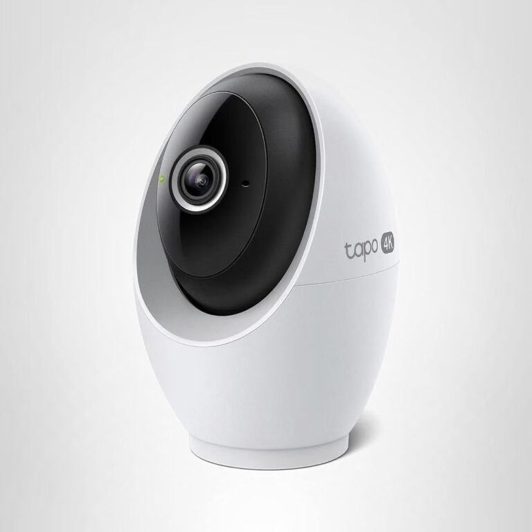 🔥 Tapo 4K Indoor Pan/Tilt Wired Security Camera – Works as a Baby Monitor, Person/Pet Detection, Facial Recognition, 360°   — $42  (was $59)