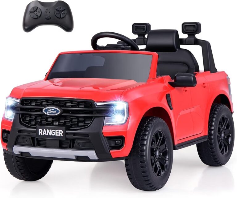 🔥 Licensed Ford Ranger Ride on Pickup Truck by INFANS, 12V Battery Powered Electric Vehicle for Kids with Remote Control,   — $129  (was $209)