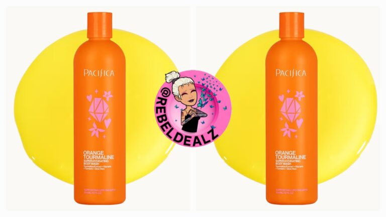 🔥 Pacifica Body Wash – Orange Tourmaline Super Hydrating Body Wash – Bath & Shower Gel – Clean Beauty, Vegan & Cruelty-Fre  — $7  (was $24)